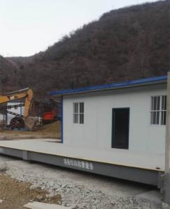 欒川黃金礦山環(huán)保處理區(qū)3X12米150噸地磅案例